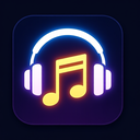 icon_music_headphones_glow_effect icon preview