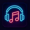 icon_music_headphones_neon icon preview