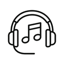 icon_music_headphones_outline icon preview