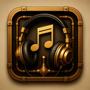 icon_music_headphones_steampunk icon preview