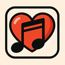 icon_music_heart_bold icon preview
