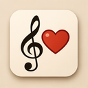 icon_music_heart_elegant icon preview