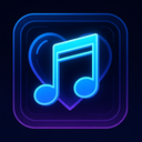 icon_music_heart_futuristic icon preview