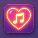 icon_music_heart_glow_effect icon preview