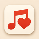 icon_music_heart_rounded icon preview
