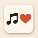 icon_music_heart_simplified icon preview