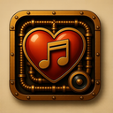 icon_music_heart_steampunk icon preview