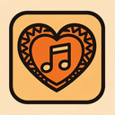 icon_music_heart_tribal icon preview