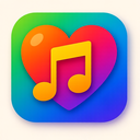 icon_music_heart_vibrant_colors icon preview