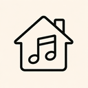 icon_music_house_minimal_outline icon preview
