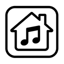 icon_music_house_monochrome icon preview