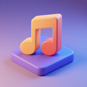 icon_music_key_3d_isometric icon preview