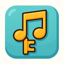 icon_music_key_cartoon icon preview