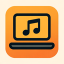 icon_music_laptop_bold icon preview