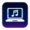 icon_music_laptop_digital_glitch icon preview