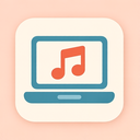 icon_music_laptop_flat_pastel icon preview