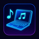 icon_music_laptop_futuristic icon preview