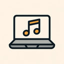 icon_music_laptop_geometric icon preview
