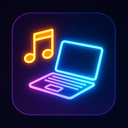 icon_music_laptop_glow_effect icon preview