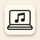 icon_music_laptop_minimalist icon preview