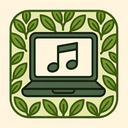 icon_music_laptop_organic_pattern icon preview