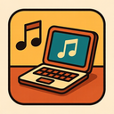 icon_music_laptop_retro icon preview
