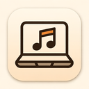 icon_music_laptop_rounded icon preview