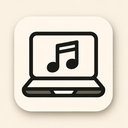 icon_music_laptop_symmetrical icon preview