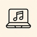 icon_music_laptop_thin icon preview