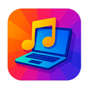 icon_music_laptop_vibrant_colors icon preview