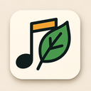 icon_music_leaf_asymmetrical icon preview