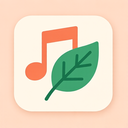 icon_music_leaf_flat_pastel icon preview