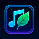 icon_music_leaf_futuristic icon preview