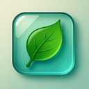 icon_music_leaf_glassy icon preview