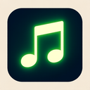 icon_music_leaf_glow_effect icon preview