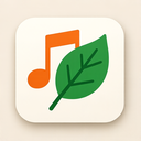 icon_music_leaf_modern icon preview