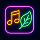 icon_music_leaf_neon icon preview