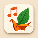 icon_music_leaf_origami icon preview