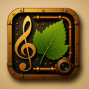 icon_music_leaf_steampunk icon preview