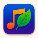 icon_music_leaf_vibrant_colors icon preview