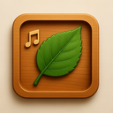 icon_music_leaf_wooden icon preview