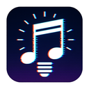icon_music_light_bulb_digital_glitch icon preview