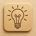 icon_music_light_bulb_embossed icon preview