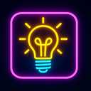 icon_music_light_bulb_neon icon preview