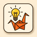 icon_music_light_bulb_origami icon preview