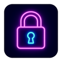 icon_music_lock_neon icon preview