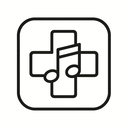 icon_music_medical_cross_line_art icon preview