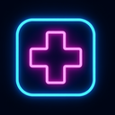 icon_music_medical_cross_neon icon preview