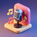 icon_music_microphone_3d_isometric icon preview