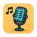 icon_music_microphone_cartoon icon preview